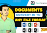 convert scanned documents to word, PDF, excel or any file format professionally